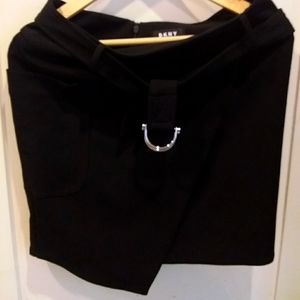 DKNY Black short Wrap skirt 2